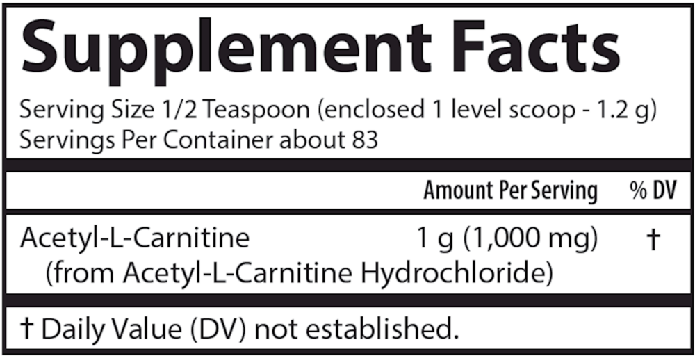 Product image for Acetyl L-Carnitine Powder.