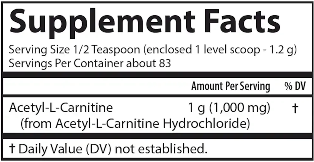 Product image for Acetyl L-Carnitine Powder.