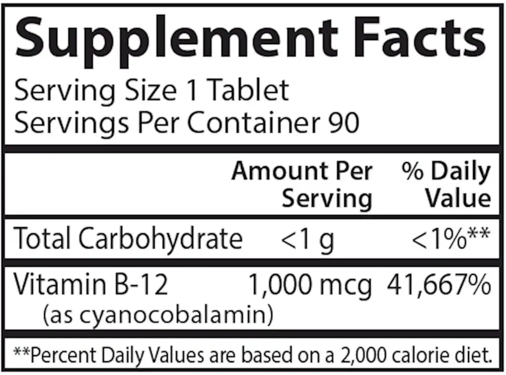 Product image for B-12 1000mcg.