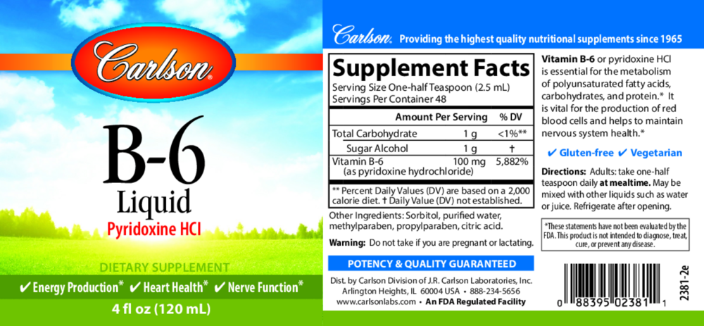 Product image for B-6 Liquid.