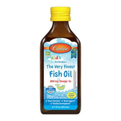 Carlson® for Kids Finest Fish Oil Lemon 200 Milliliters