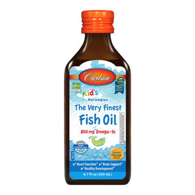 Carlson® for Kids Finest Fish Oil Orange 200 Milliliters