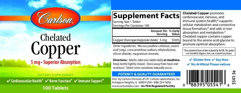 Product image for Chelated Copper.