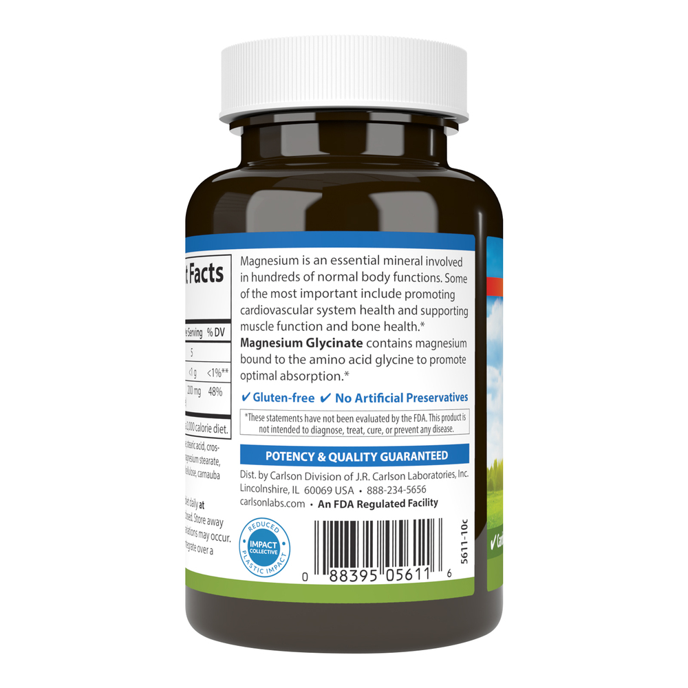 Product image for Magnesium Glycinate 200mg.
