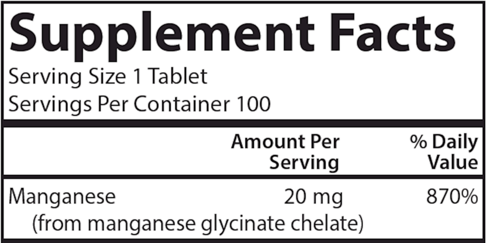Product image for Chelated Manganese.