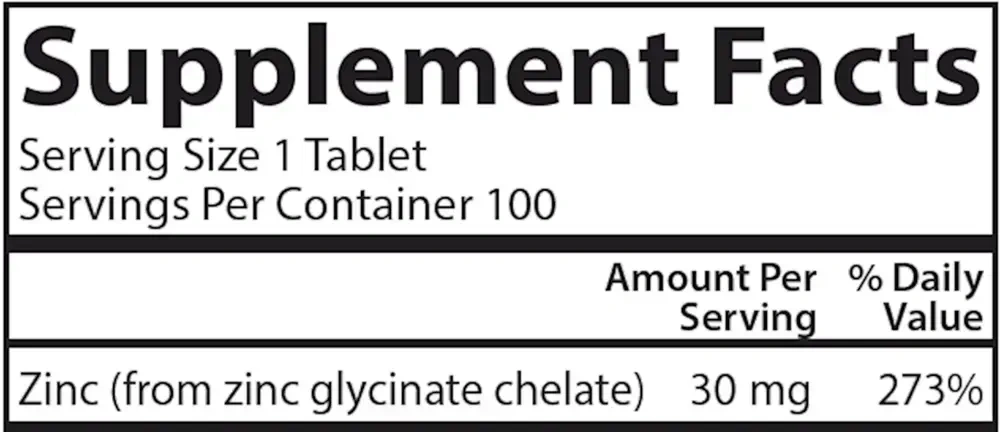 Product image for Chelated Zinc.