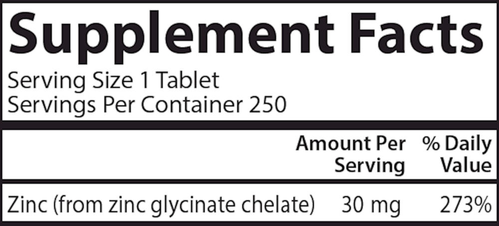 Product image for Chelated Zinc.