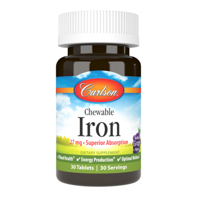 Chewable Iron - Grape 30 tablets