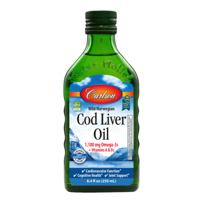 Cod Liver Oil Liquid 250 Milliliters