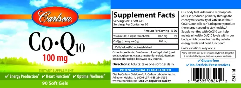 Product image for CoQ10 100mg.