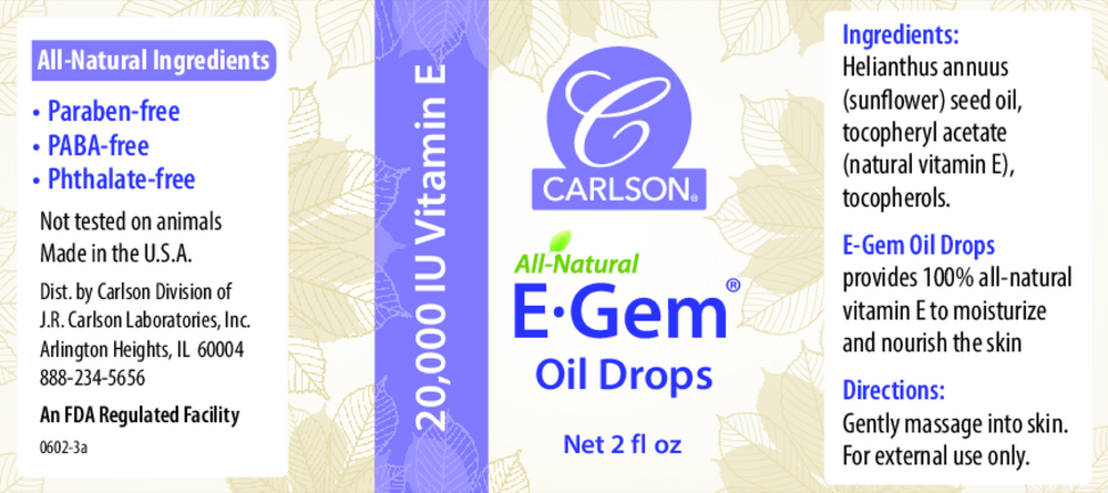 Product image for E-Gem Oil Drops.
