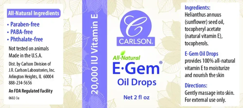 Product image for E-Gem Oil Drops.
