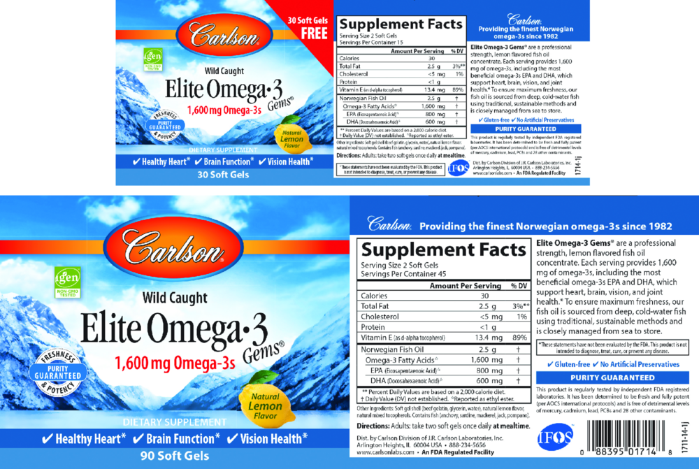 Product image for Elite Omega 3 Gems.