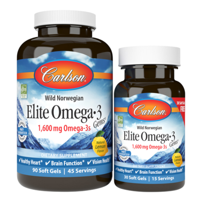 Elite Omega 3 Gems 120 Softgels