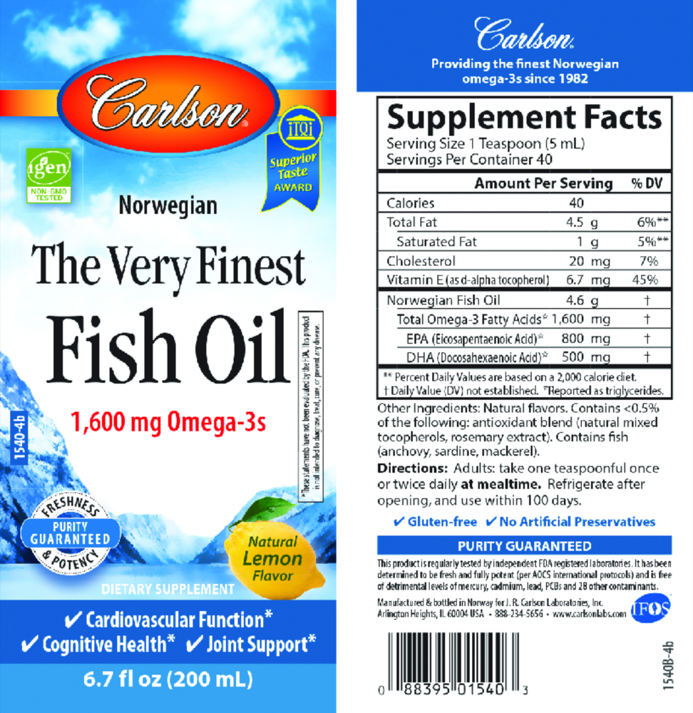 Product image for The Very Finest Fish Oil™ Liquid - Lemon.