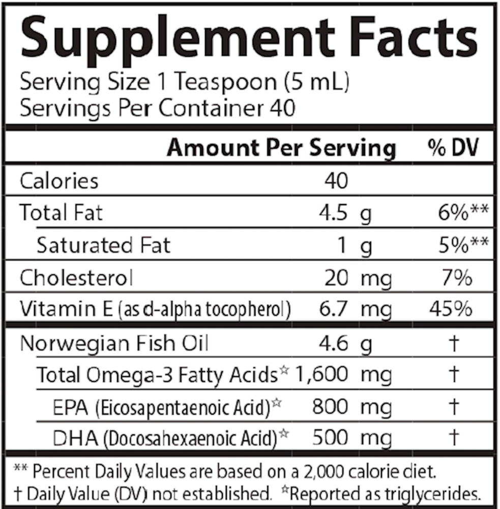 Product image for The Very Finest Fish Oil™ Liquid - Lemon.