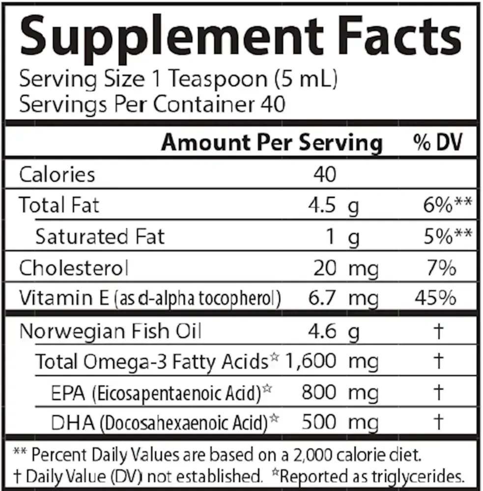 Product image for The Very Finest Fish Oil™ Liquid - Lemon.