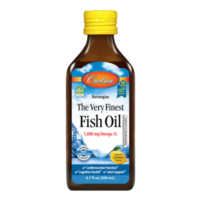 The Very Finest Fish Oil™ Liquid - Lemon 200 Milliliters