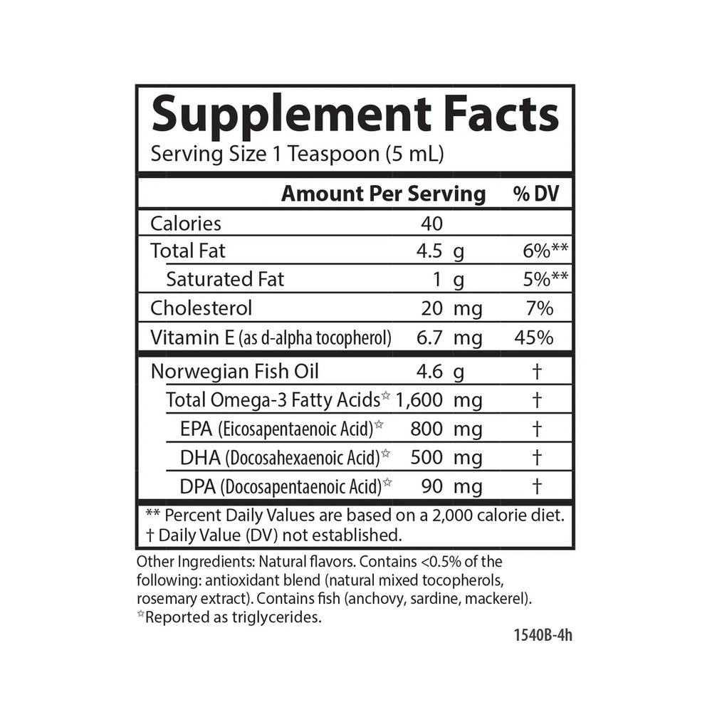 Product image for The Very Finest Fish Oil™ Liquid - Lemon.