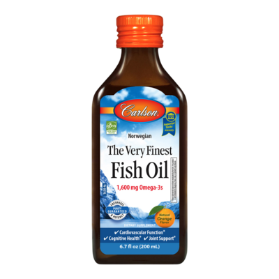The Very Finest Fish Oil™ Liquid - Orange 200 Milliliters