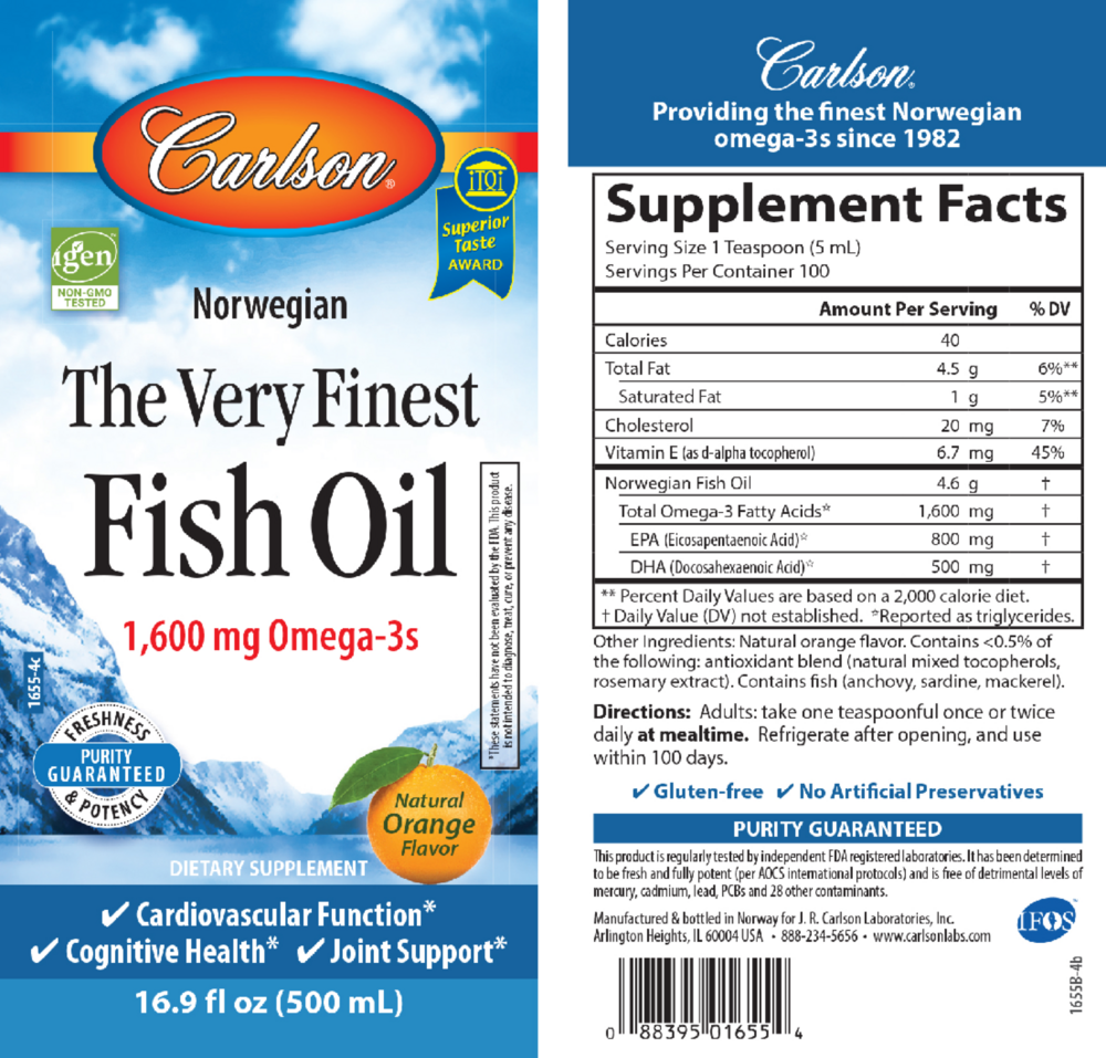 Product image for The Very Finest Fish Oil™ Liquid - Orange.
