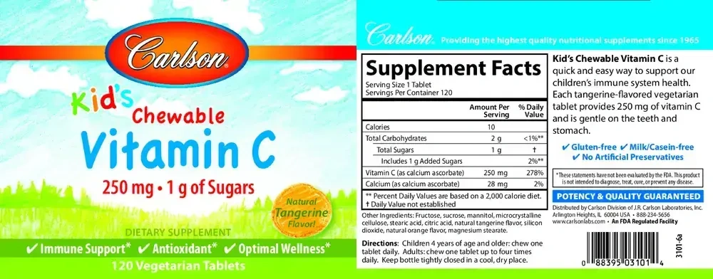 Product image for Kid's Chewable Vitamin C.