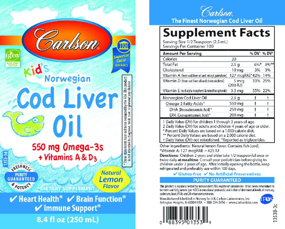 Product image for Kids Cod Liver Oil Lemon.