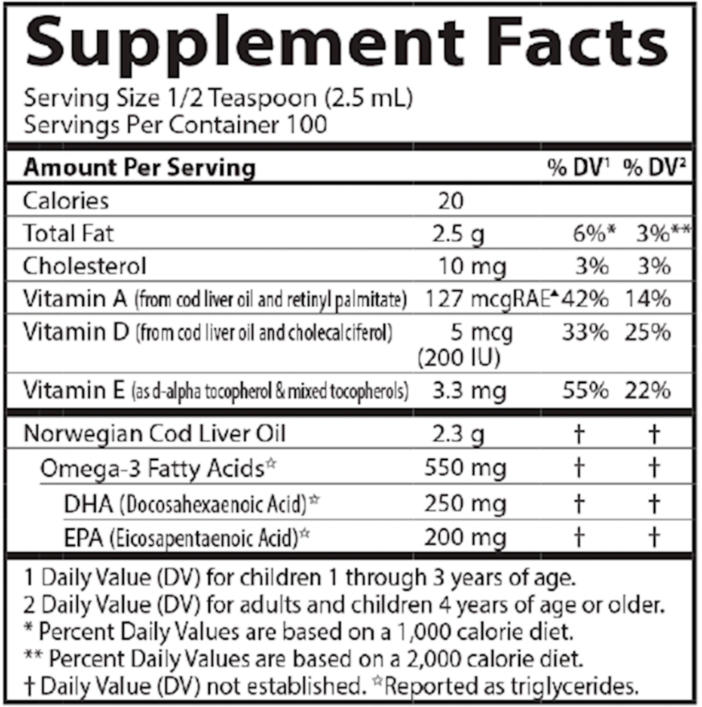 Product image for Kids Cod Liver Oil Lemon.