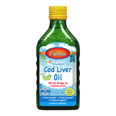 Kids Cod Liver Oil Lemon 250 Milliliters