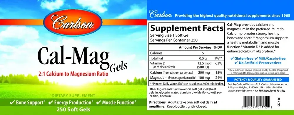 Product image for Calcium &amp; Magnesium Gels.