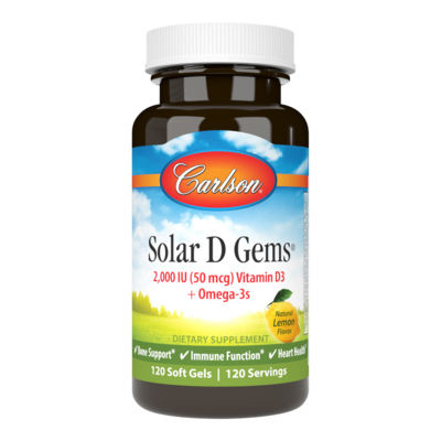 Solar D Gems 2000IU 120 Softgels