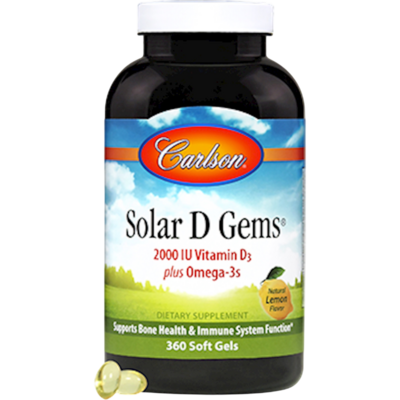 Solar D Gems 2000IU 360 Softgels