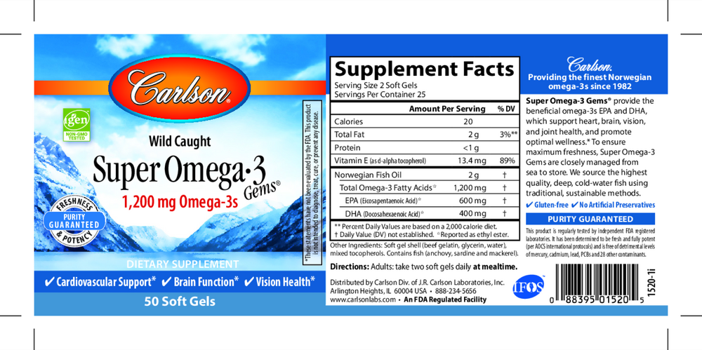 Product image for Super Omega-3 Gems.