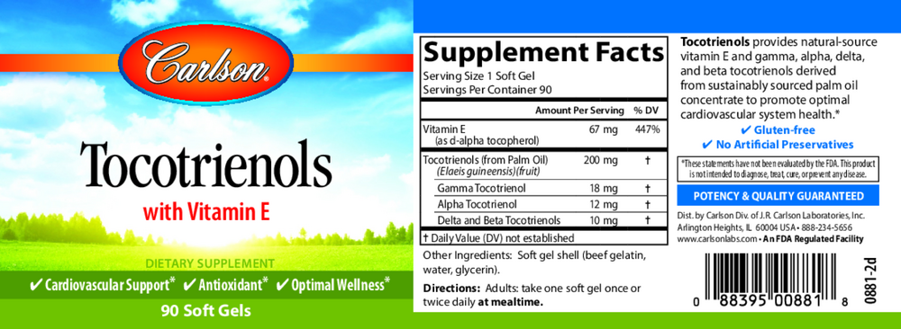 Product image for Tocotrienols.
