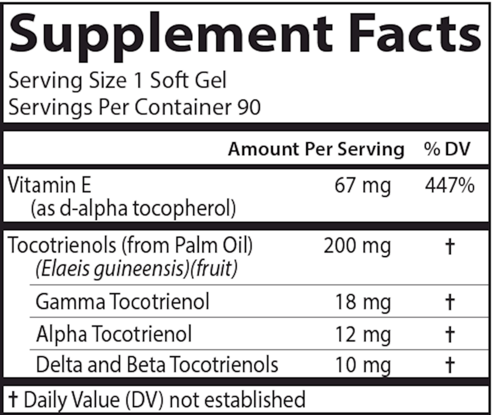 Product image for Tocotrienols.