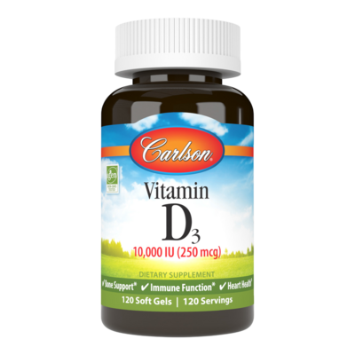 Vitamin D3 10,000IU 120 Softgels