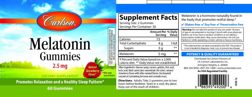 Product image for Melatonin Gummies.