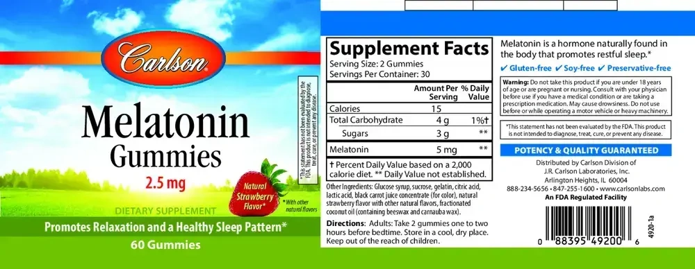 Product image for Melatonin Gummies.