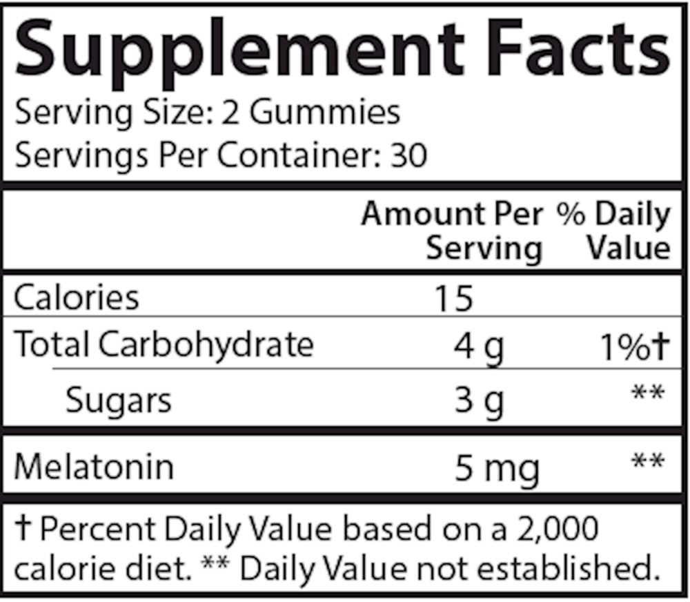 Product image for Melatonin Gummies.