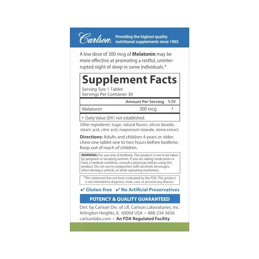 Product image for Melatonin - 300 mcg.