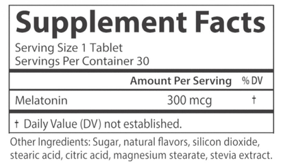 Product image for Melatonin - 300 mcg.