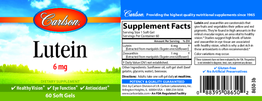 Product image for Lutein.