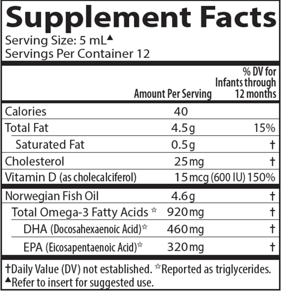 Product image for Norwegian Baby's DHA.