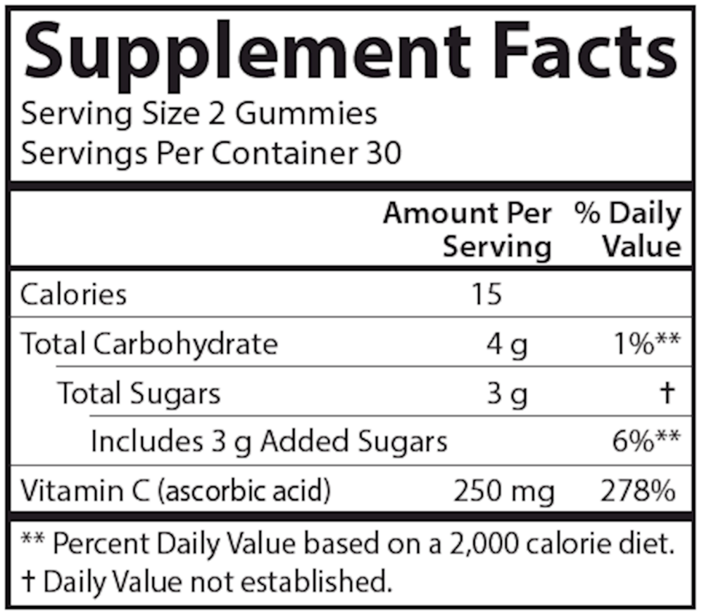 Product image for Vitamin C Gummies.