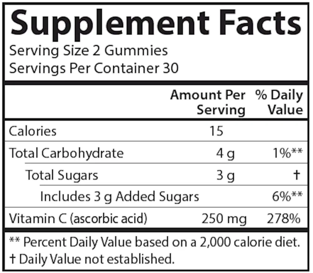 Product image for Vitamin C Gummies.