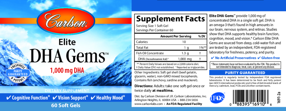 Product image for Elite DHA Gems.