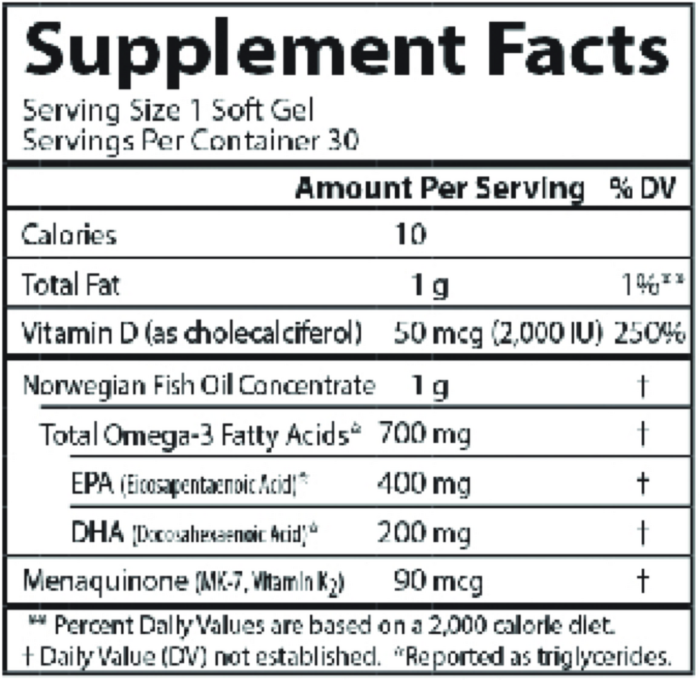 Product image for Elite Omega 3 + D3 &amp; K.