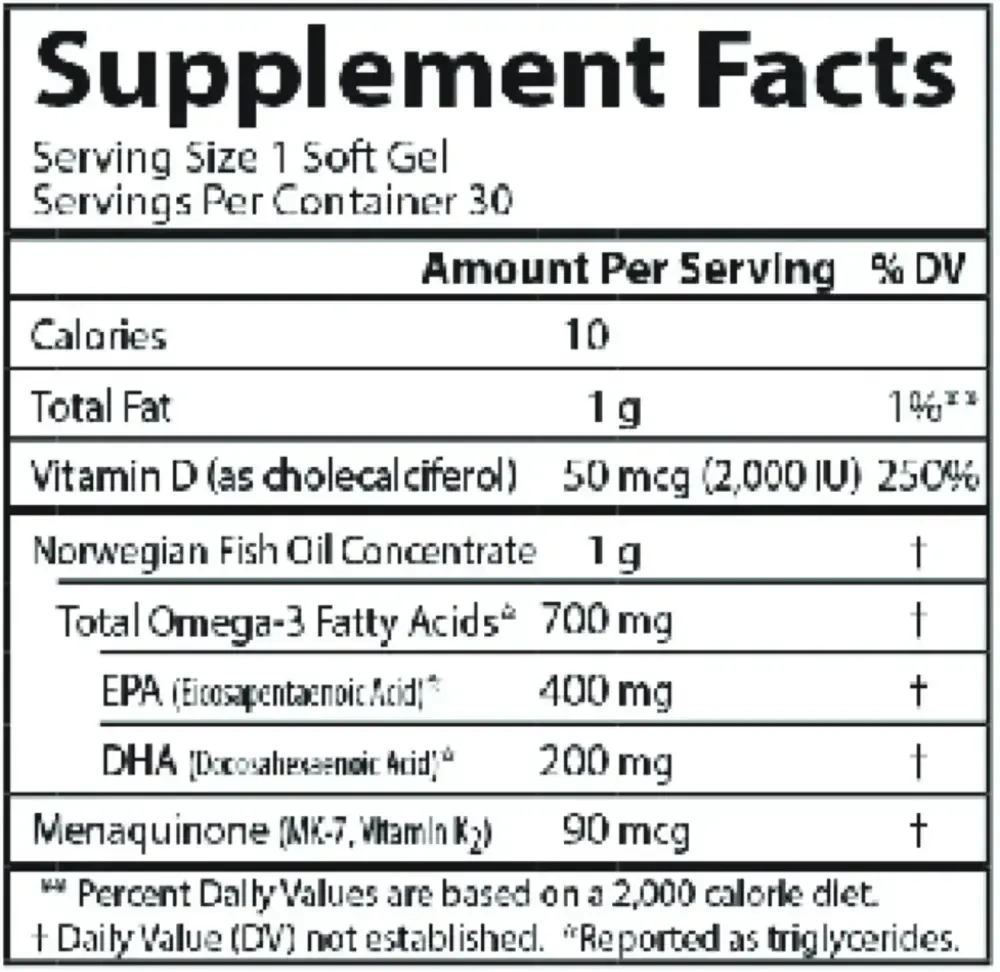 Product image for Elite Omega 3 + D3 &amp; K.