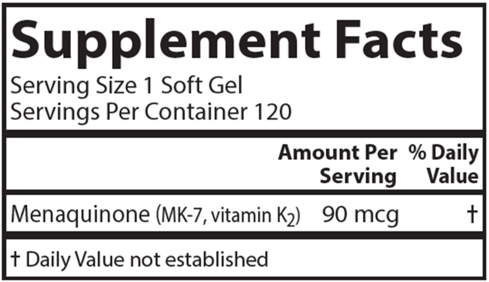 Product image for Vitamin K2.