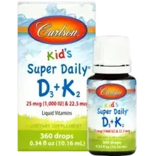 Kids D3 & K2 by Carlson Labs